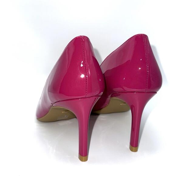 Stuart Weitzman Patent Leather Pointed Toe Pumps Hot Pink US 5B stiletto Heels - Picture 3 of 9